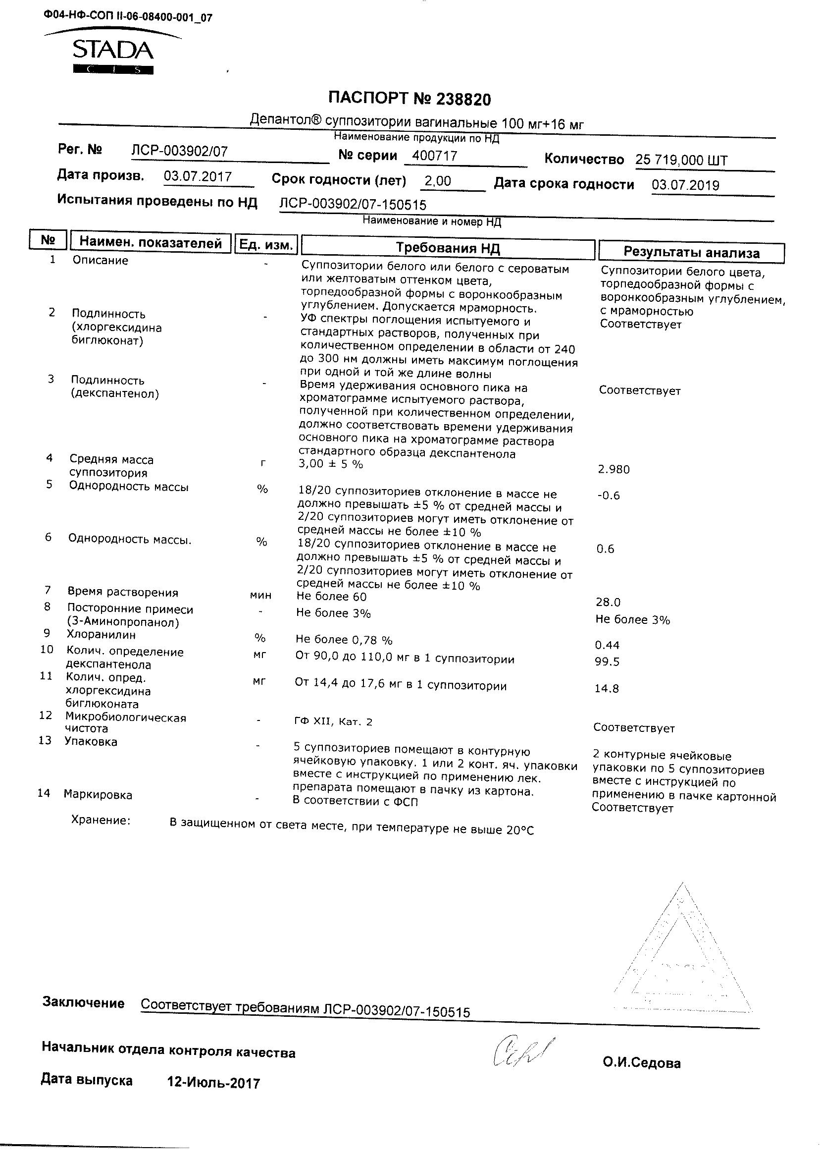 Депантол 100мг+16мг 10 шт. суппозитории вагинальные купить по цене от 449  руб в Москве, заказать с доставкой, инструкция по применению, аналоги,  отзывы