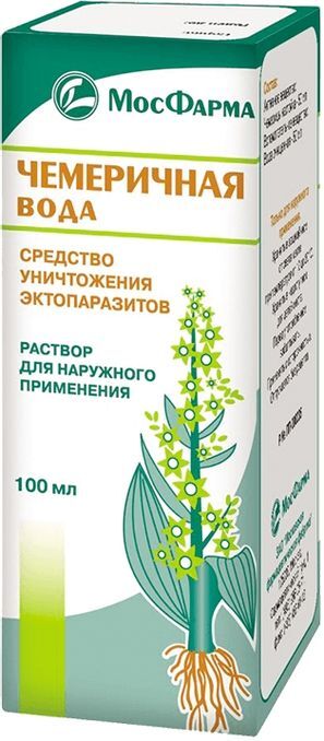 Чемеричная Вода 100мл раствор для наружного применения Мфф Чемеричная Вода 100мл раствор для наружного применения Мфф