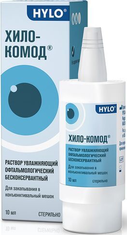 Хило-Комод капли глазные для линз увлажняющие 10мл Хило-Комод капли глазные для линз увлажняющие 10мл