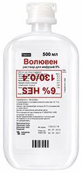 Волювен 6% 500мл 10 шт. раствор для инфузий Волювен 6% 500мл 10 шт. раствор для инфузий