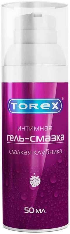 Торекс гель-смазка сладкая клубника 50мл