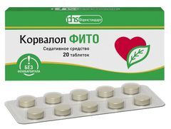 Корвалол Фито 1,16мг+28мг+16,4мг 20 шт. таблетки
