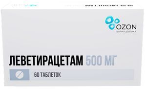 Леветирацетам 500мг 60 шт. таблетки покрытые пленочной оболочкой Леветирацетам 500мг 60 шт. таблетки покрытые пленочной оболочкой