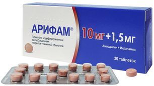 Арифам 10мг+1,5мг 30 шт. таблетки модифицированного высвобождения покрытые пленочной оболочкой