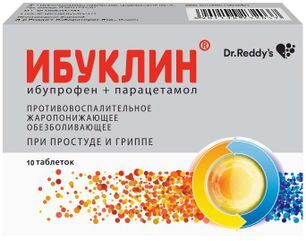 Ибуклин 400мг+325мг 10 шт. таблетки покрытые пленочной оболочкой Dr. Reddy.s Laboratories Ltd.