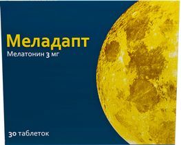 Меладапт 3мг 30 шт. таблетки покрытые пленочной оболочкой