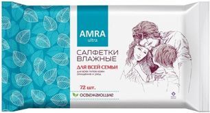 Амра салфетки влажные освежающие для всей семьи 72 шт. Бумфа групп Амра салфетки влажные освежающие для всей семьи 72 шт. Бумфа групп