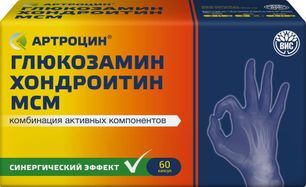 Артроцин Глюкозамин Хондроитин Мсм капсулы 60 шт.