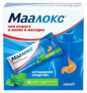Маалокс 15мл 30 шт. суспензия для приема внутрь Маалокс 15мл 30 шт. суспензия для приема внутрь
