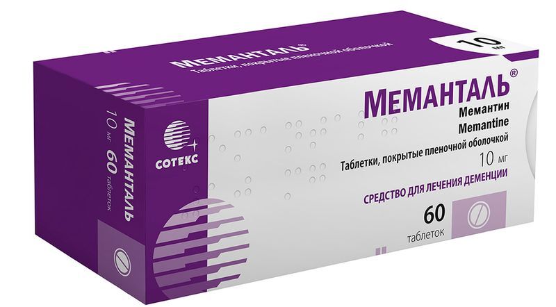Меманталь 10мг 60 шт. таблетки покрытые пленочной оболочкой Synthon Hispania S.L., фото №2
