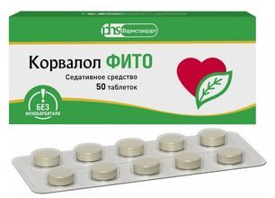 Корвалол Фито 1,16мг+28мг+16,4мг 50 шт. таблетки
