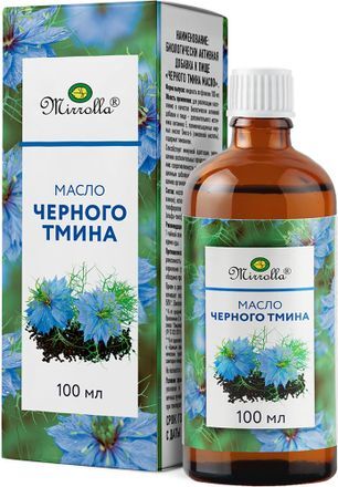 Мирролла масло для внутреннего применения черного тмина 100мл Мирролла масло для внутреннего применения черного тмина 100мл