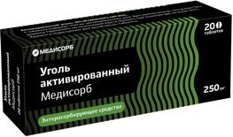 Уголь активированный медисорб 250мг 20 шт. таблетки Уголь активированный медисорб 250мг 20 шт. таблетки