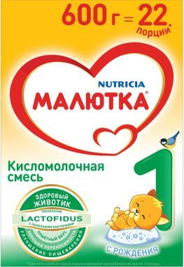 Малютка 1 смесь кисломолочная 0-6 месяцев 600г Истра-Нутриция Малютка 1 смесь кисломолочная 0-6 месяцев 600г Истра-Нутриция
