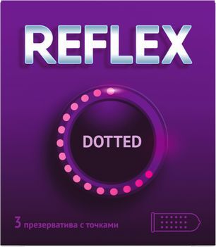 Рефлекс презервативы Доттед 3 шт. Рефлекс презервативы Доттед 3 шт.