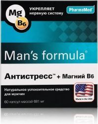Мен'С Формула Антистресс+Магний В6 капсулы 60 шт. Мен'С Формула Антистресс+Магний В6 капсулы 60 шт.