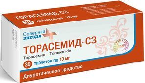 Торасемид-Сз 10мг 30 шт. таблетки Северная звезда Торасемид-Сз 10мг 30 шт. таблетки Северная звезда