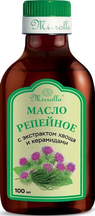 Мирролла масло репейное Хвощ/Керамиды 100мл Мирролла Мирролла масло репейное Хвощ/Керамиды 100мл Мирролла