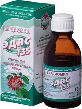 Кардиомил эдас-135 25мл капли для приема внутрь гомеопатические