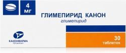 Глимепирид канон 4мг 30 шт. таблетки Глимепирид канон 4мг 30 шт. таблетки