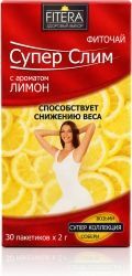 Супер слим чай лимон 30 шт. фильтр-пакет Супер слим чай лимон 30 шт. фильтр-пакет