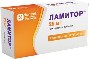 Ламитор 25мг 30 шт. таблетки Ламитор 25мг 30 шт. таблетки
