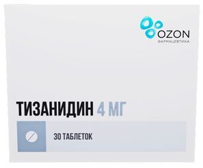 Тизанидин 4мг 30 шт. таблетки