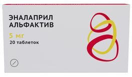Эналаприл Альфактив 5мг 20 шт. таблетки Эналаприл Альфактив 5мг 20 шт. таблетки