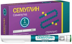 Семуглин 1мг/доза 3мл раствор для подкожного введения (в комплекте с иглами 4 шт) Семуглин 1мг/доза 3мл раствор для подкожного введения (в комплекте с иглами 4 шт)