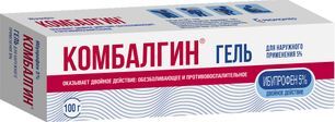 Комбалгин 5% 100г гель для наружного применения Комбалгин 5% 100г гель для наружного применения