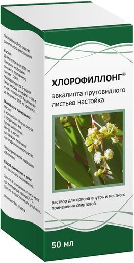 Хлорофиллонг 50мл раствор для приема внутрь и местного применения спиртовой Тульская Фф