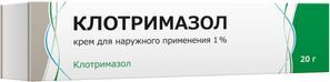 Клотримазол 1% 20г крем для наружного применения
