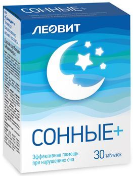Сонные+ таблетки 30 шт.