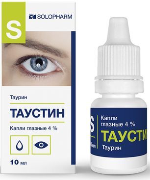Таустин 4% 10мл капли глазные (ранее Таурин-Солофарм) Гротекс Таустин 4% 10мл капли глазные (ранее Таурин-Солофарм) Гротекс