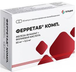 Ферретаб комп. 30 шт. капсулы пролонгированного действия Ферретаб комп. 30 шт. капсулы пролонгированного действия