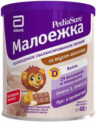 Педиашур малоежка смесь сухая для энтерального питания шоколад 400г Педиашур малоежка смесь сухая для энтерального питания шоколад 400г