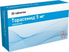 Торасемид 5мг 30 шт. таблетки Торасемид 5мг 30 шт. таблетки