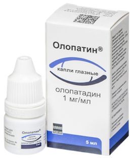 Олопатин 1мг/мл 5мл капли глазные Олопатин 1мг/мл 5мл капли глазные