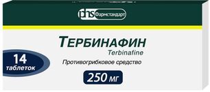 Тербинафин 250мг 14 шт. таблетки
