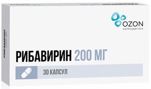 Рибавирин 200мг 30 шт. капсулы Озон Рибавирин 200мг 30 шт. капсулы Озон