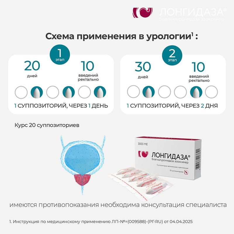 Лонгидаза 3000Ме 10 шт. суппозитории Петровакс Фарм Нпо, фото №3
