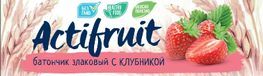 Актифрут батончик Злаки Клубника 24г Любятово Актифрут батончик Злаки Клубника 24г Любятово