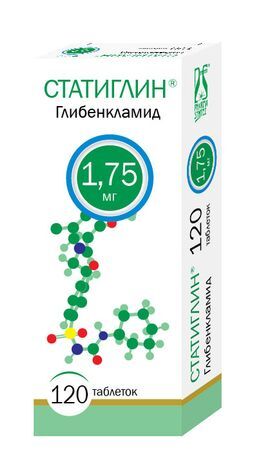Статиглин 1,75мг 120 шт. таблетки Статиглин 1,75мг 120 шт. таблетки