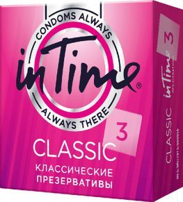 Ин тайм презервативы классические 3 шт. Ин тайм презервативы классические 3 шт.