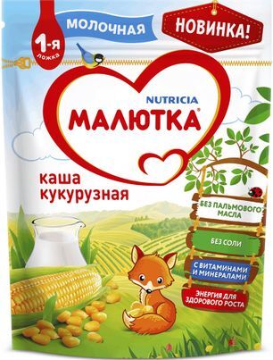 Малютка каша молочная Кукурузная 220г Малютка каша молочная Кукурузная 220г
