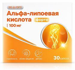 Биофорте альфа-липоевая кислота капсулы 100мг 30 шт. Биофорте альфа-липоевая кислота капсулы 100мг 30 шт.