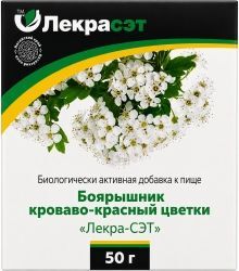 Боярышник кроваво-красный цветы 50г Боярышник кроваво-красный цветы 50г