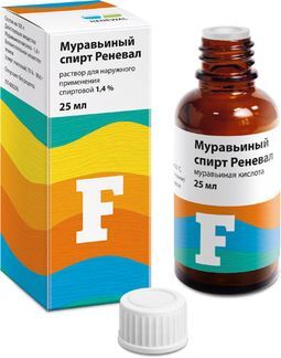 Муравьиный Спирт Реневал 1,4% 25мл Раствор Для Наружного.