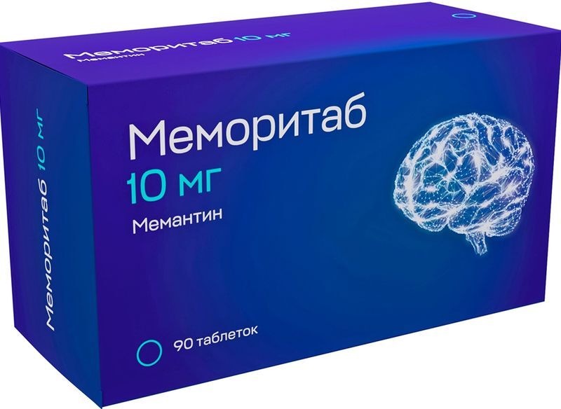 Меморитаб 10мг 90 шт. таблетки диспергируемые, фото №2