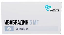 Ивабрадин 5мг 28 шт. таблетки покрытые пленочной оболочкой
